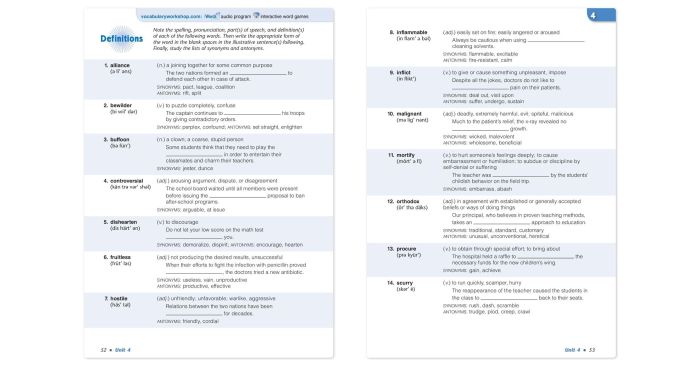 Vocabulary workshop level b unit 1 answers