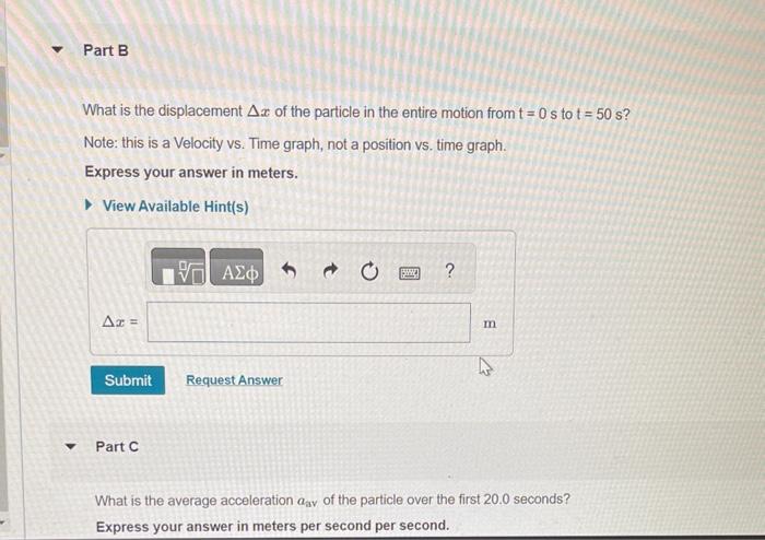 What is the displacement δx of the particle