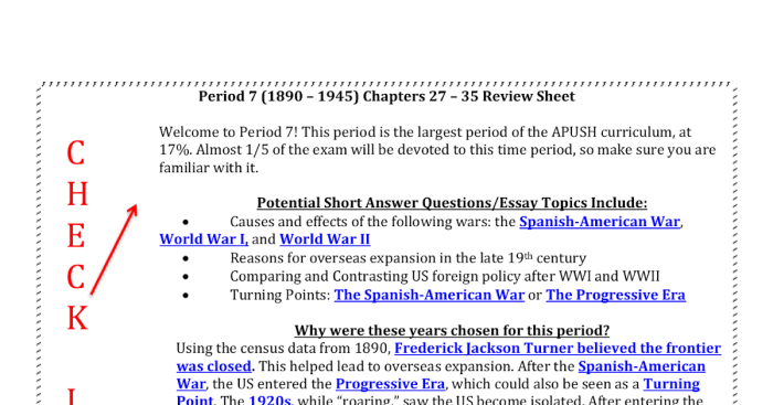 Apush period 7 key concepts answers