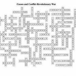 The revolutionary war and constitution review crossword puzzle